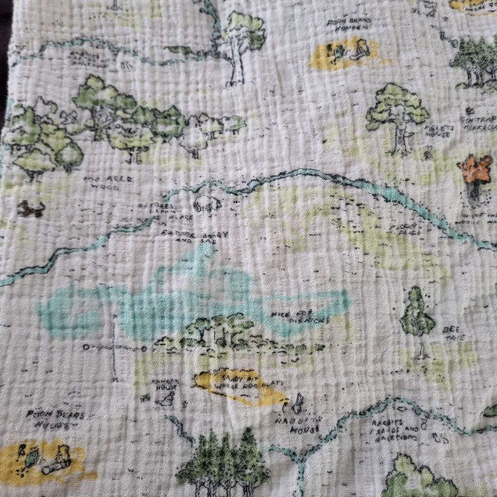 aden + anais Disney Baby Fabric with Green and Brown Accents - Picture 4 of 4
